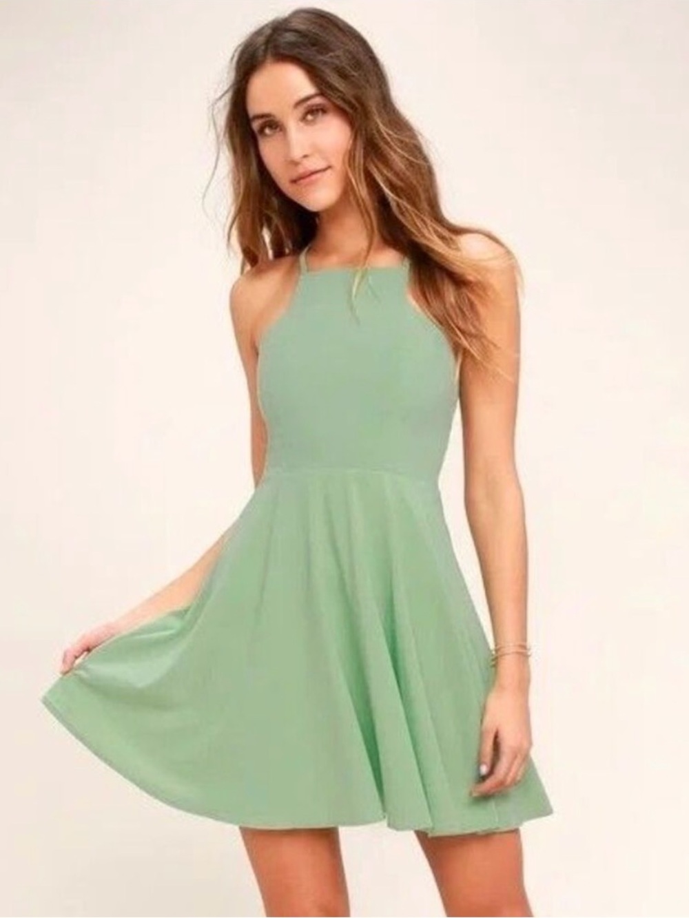 Lulus Mint Green Sleeveless Mini Dress